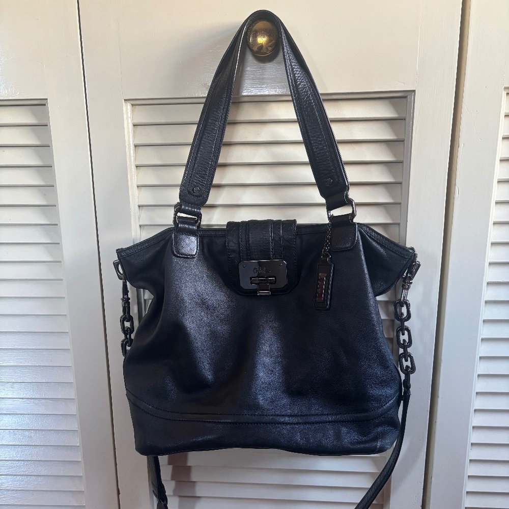 Cole Haan black leather handbag
